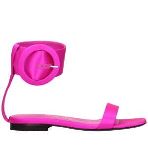 The Attico Pink Satin Sandal