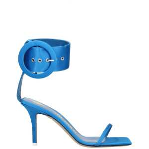 The Attico Light Blue Satin Sandal