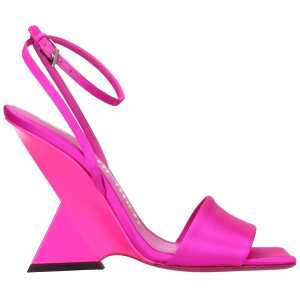 The Attico Pink Satin Sandal