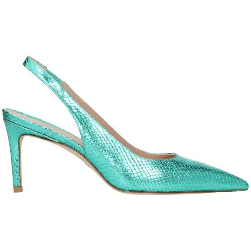 Stuart Weitzman Green Leather Sandal, theFeinheit