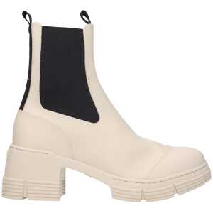 Ganni Gray Cotton Ankle