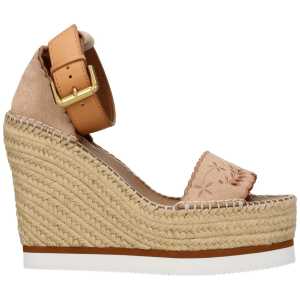 See By Chloé Beige Leather Wedge