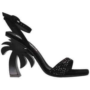 Palm Angels Black Leather Sandal
