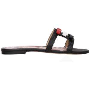 Thom Browne Black Leather Slipper