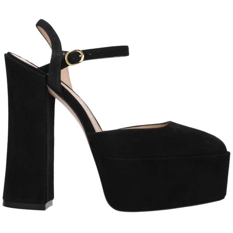 Stuart Weitzman Black Leather Sandal, theFeinheit