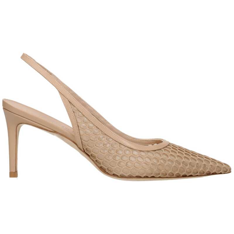 Stuart Weitzman Beige Leather Sandal, theFeinheit