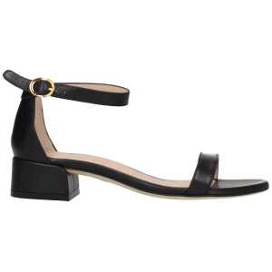 Stuart Weitzman Black Leather Sandal