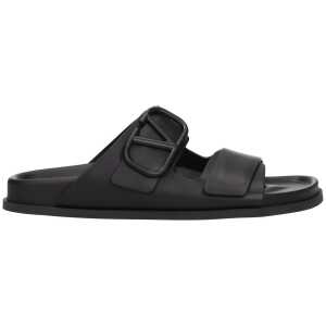 Valentino Garavani Black Leather Slipper