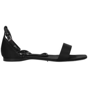 Max Mara Black Satin Sandal