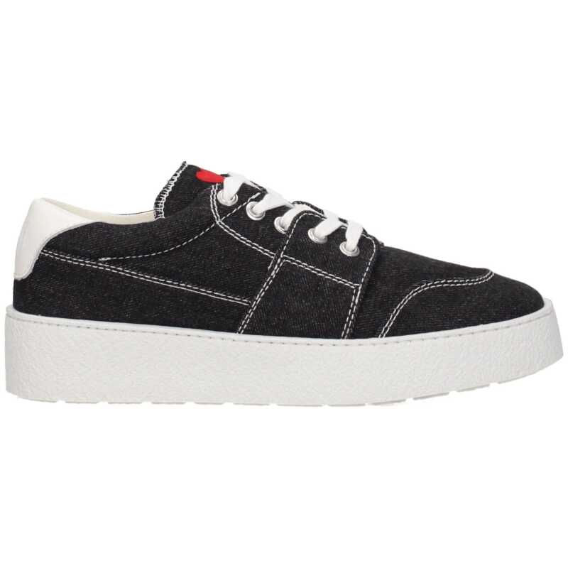 Ami Paris Black Fabric Sneakers, theFeinheit