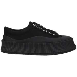 Jil Sander Black Fabric Sneakers