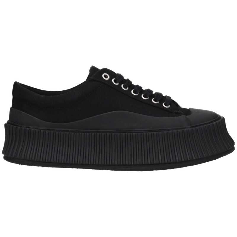 Jil Sander Black Fabric Sneakers, theFeinheit