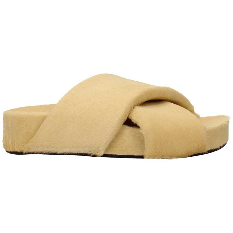 Jil Sander Beige Horsehair Slipper, theFeinheit