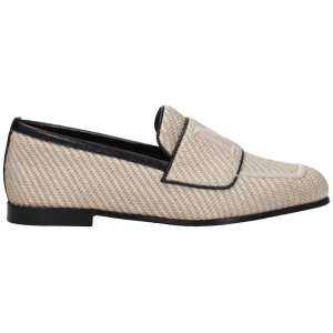 Max Mara Beige Fabric Loafer