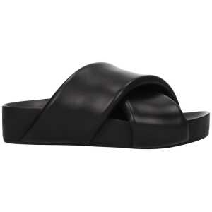 Jil Sander Black Leather Slipper