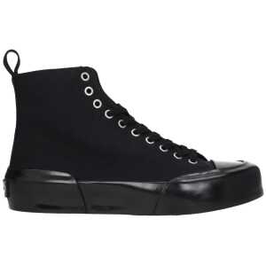 Jil Sander Black Fabric Sneakers