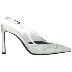 Sergio Rossi Green Satin Sandal