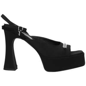 Karl Lagerfeld Black Fabric Sandal