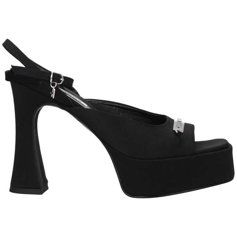 Karl Lagerfeld Black Fabric Sandal, theFeinheit