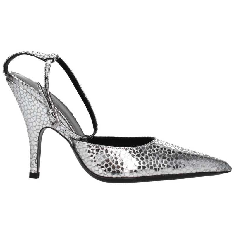 BY FAR Gray Leather Sandal, theFeinheit