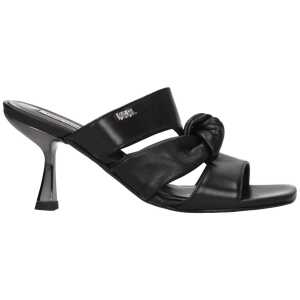 Karl Lagerfeld Black Leather Sandal
