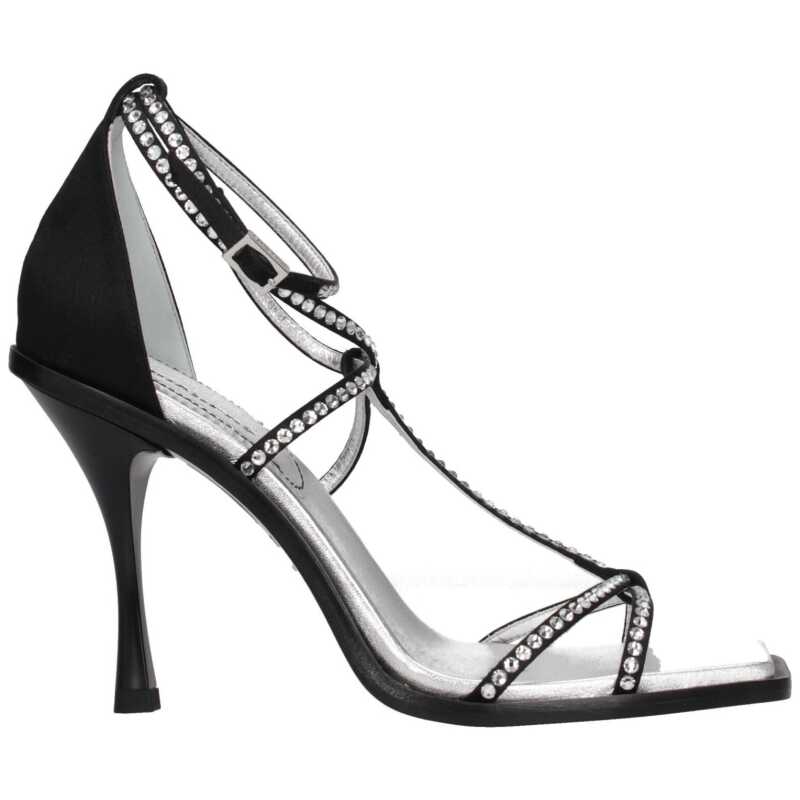 Dsquared² Black Satin Sandal, theFeinheit