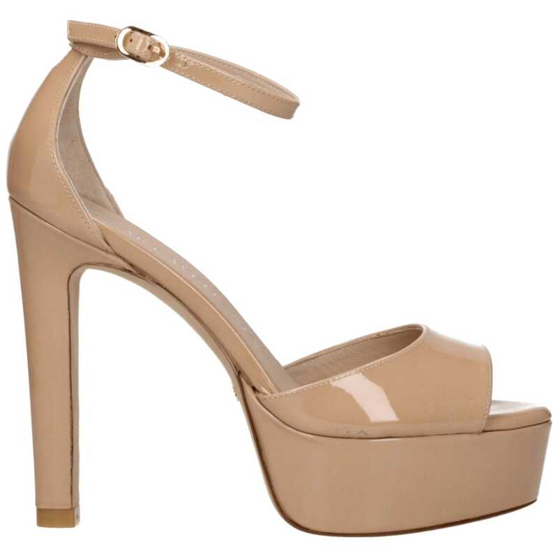 Stuart Weitzman Beige Leather Sandal, theFeinheit
