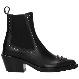 Chloé Black Leather Ankle