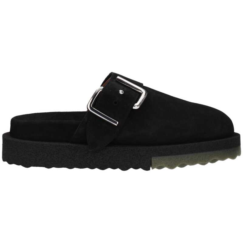 Off-White Black Leather Slipper, theFeinheit