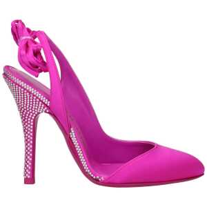 The Attico Pink Satin Sandal