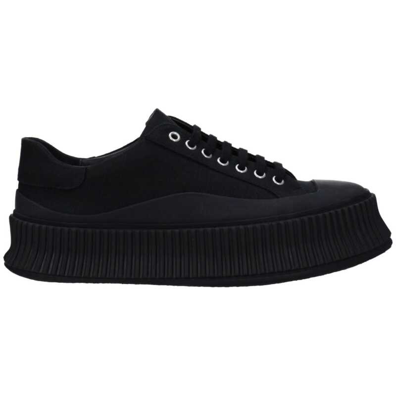 Jil Sander Black Fabric Sneakers, theFeinheit