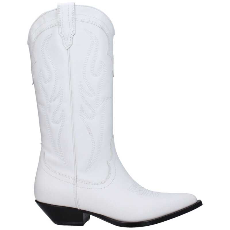 Sonora White Leather Boot, theFeinheit