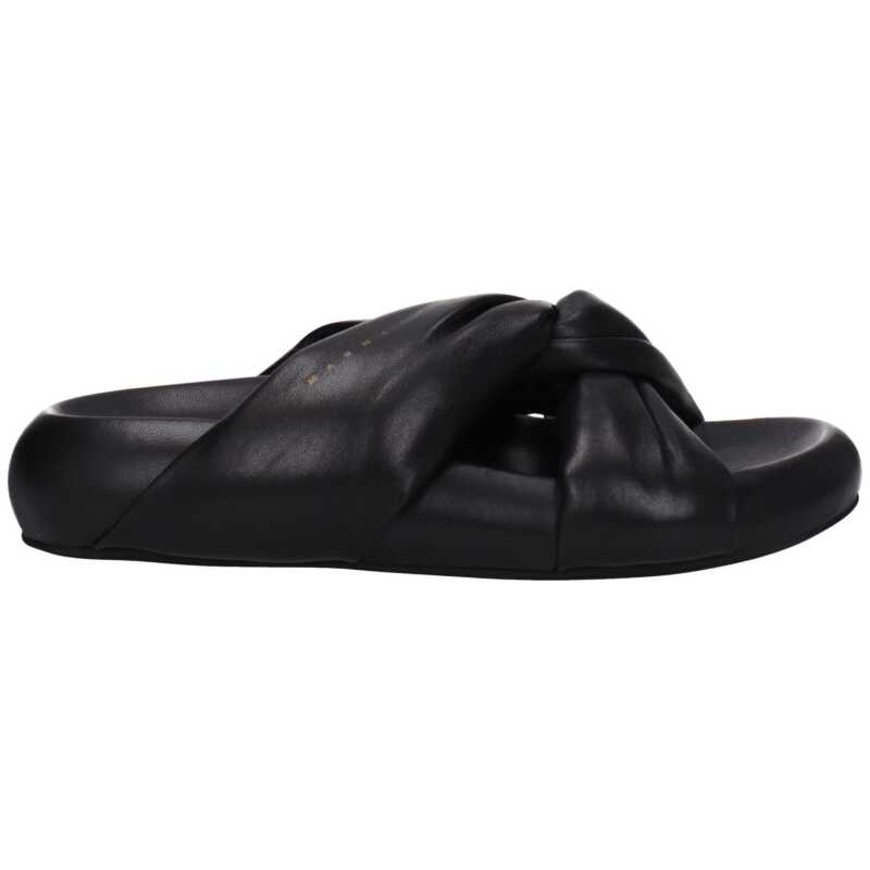Marni Black Leather Slipper, theFeinheit