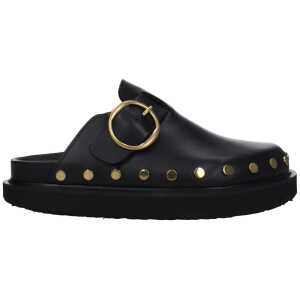 Isabel Marant Black Leather Slipper