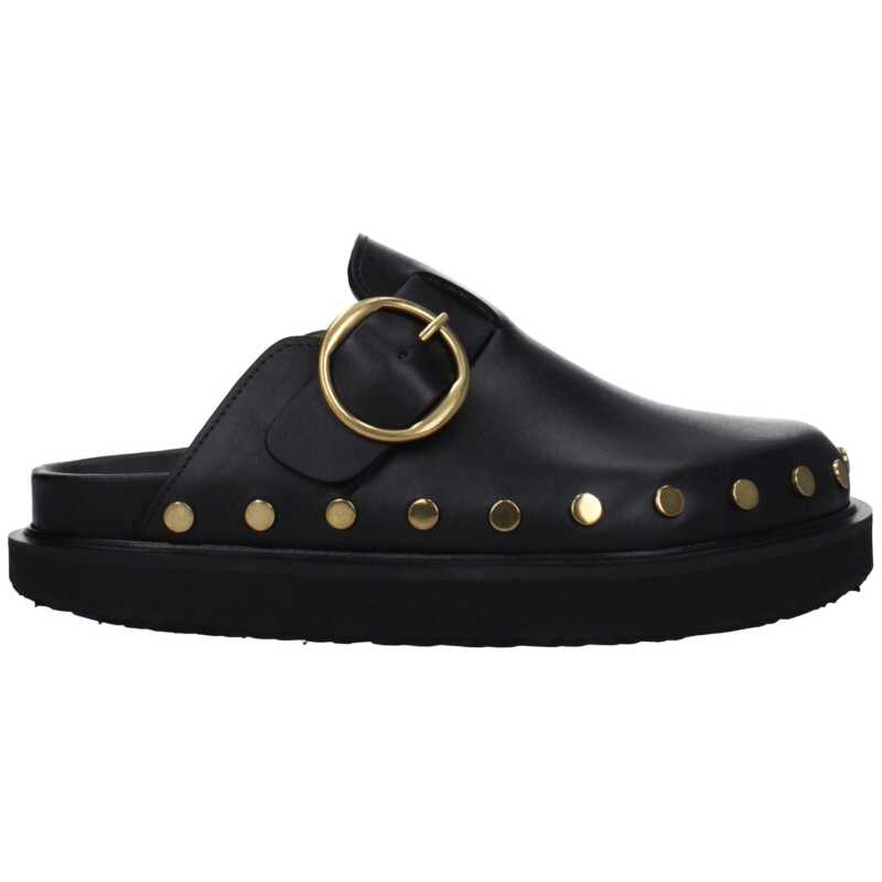 Isabel Marant Black Leather Slipper, theFeinheit