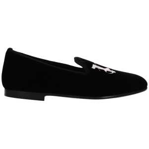 Palm Angels Black Velvet Loafer