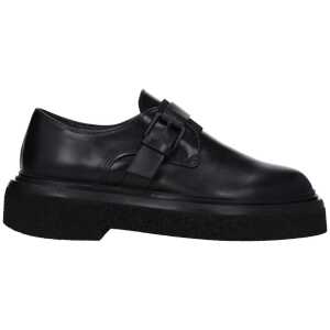 Max Mara Black Leather Oxfords And Derby
