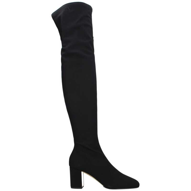 Valentino Garavani Black Fabric Boot, theFeinheit