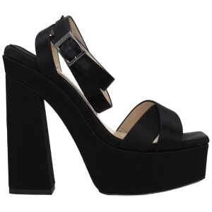 Jimmy Choo Black Satin Sandal