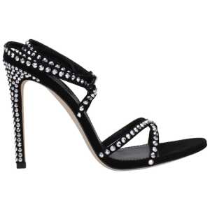 Paris Texas Black Leather Sandal