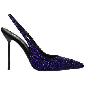 Paris Texas Black Leather Sandal