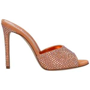 Paris Texas Orange Leather Sandal