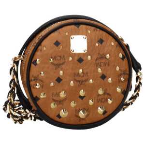 MCM Brown Leather Crossbody Bag