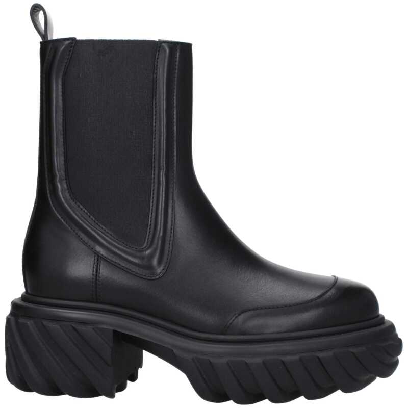 Off-White Black Leather Ankle, theFeinheit