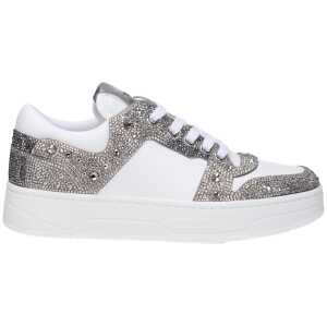 Jimmy Choo White Leather Sneakers