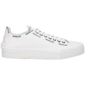 Moncler White Fabric Sneakers
