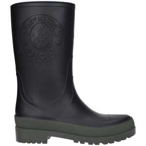 Christian Dior Black Cotton Boot