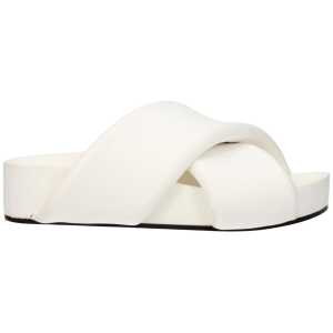 Jil Sander White Leather Slipper