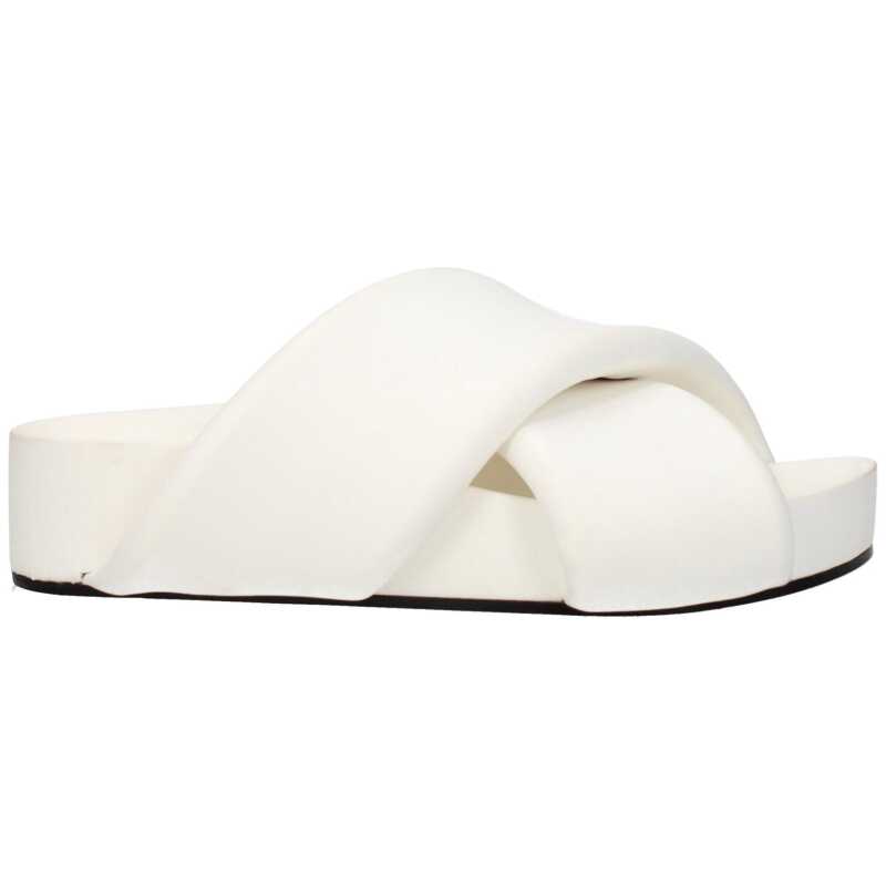Jil Sander White Leather Slipper, theFeinheit