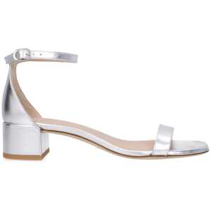Stuart Weitzman Gray Leather Sandal
